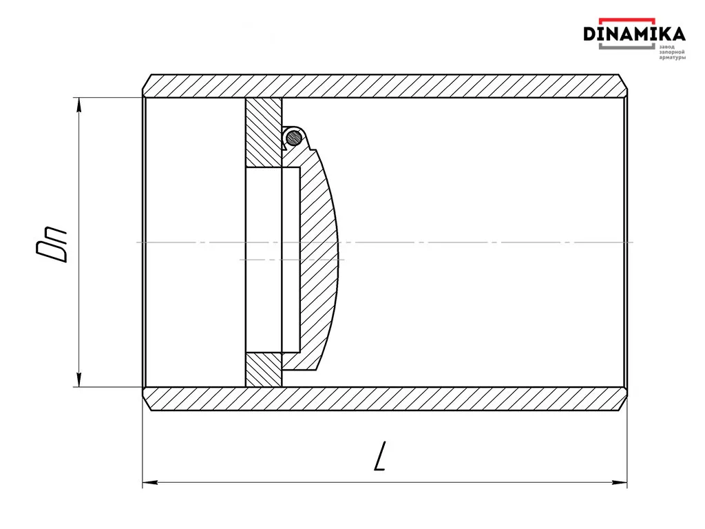 Обратный клапан 19с38нж Ду250 под приварку